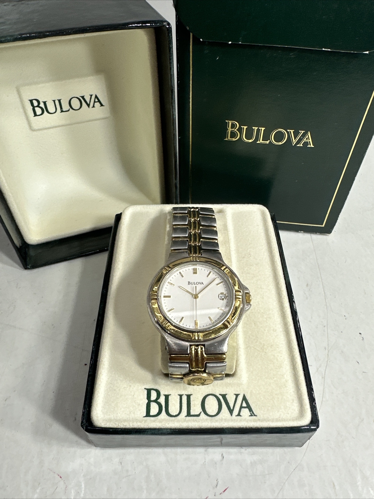 Bulova Service Award Watch SBC gold charm Metal Band