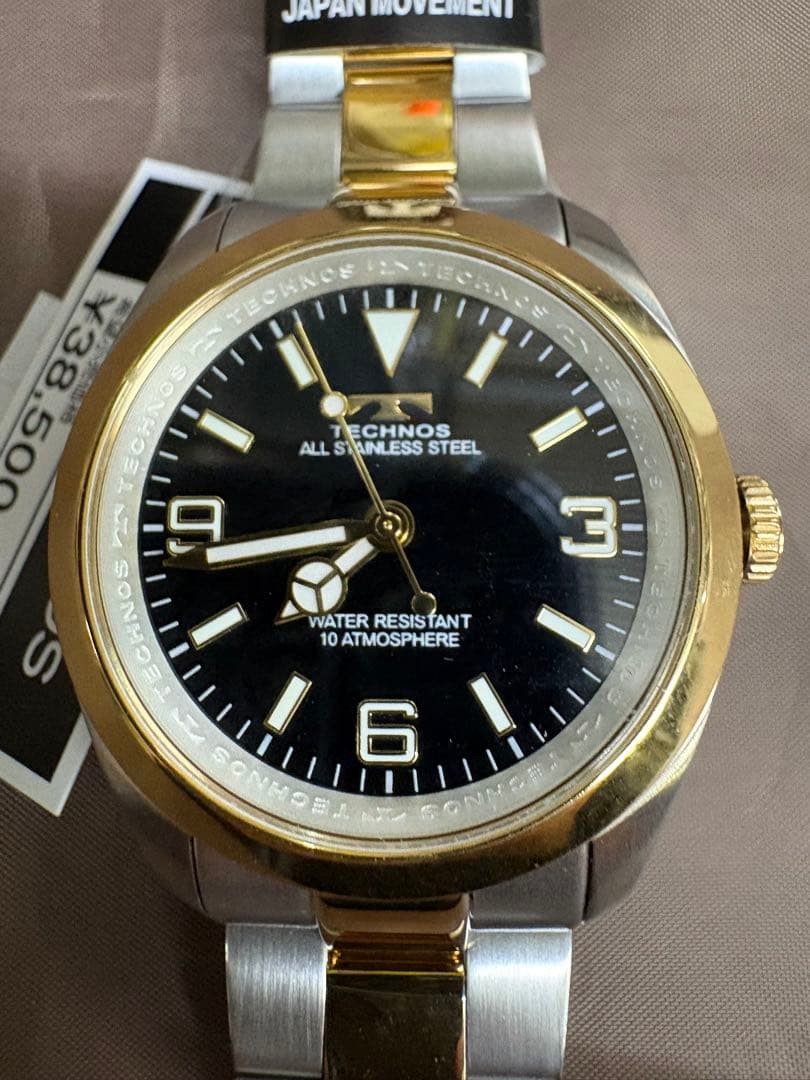 Technos TSM 920TB Quartz Mens Wristwatch, Analog, 38mm wrist 17cm/6.7in