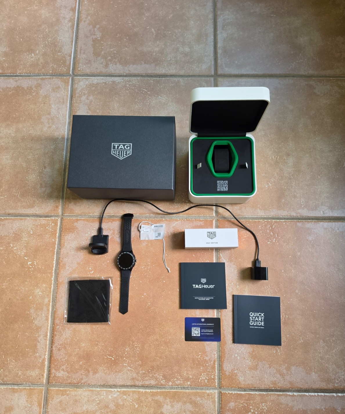 TAG Heuer SBR8A81.BT6261 Calibre E4 Connected Golf Edition Watch Black Rubber