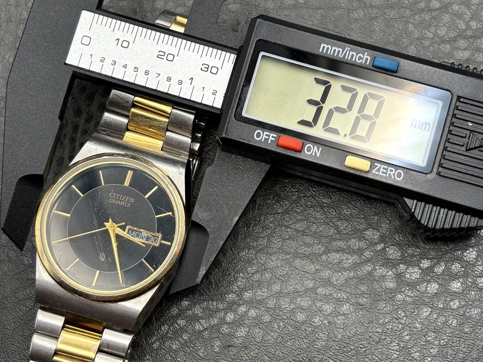 Citizen CQ Quartz Men’s Watch Two-Tone Black Dial Day-Date