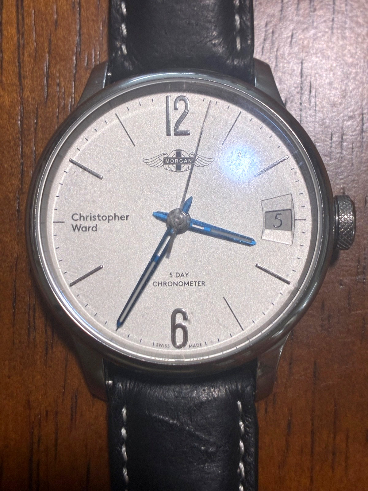Christopher Ward C1 Morgan Chronometer COSC-Certified White Dial