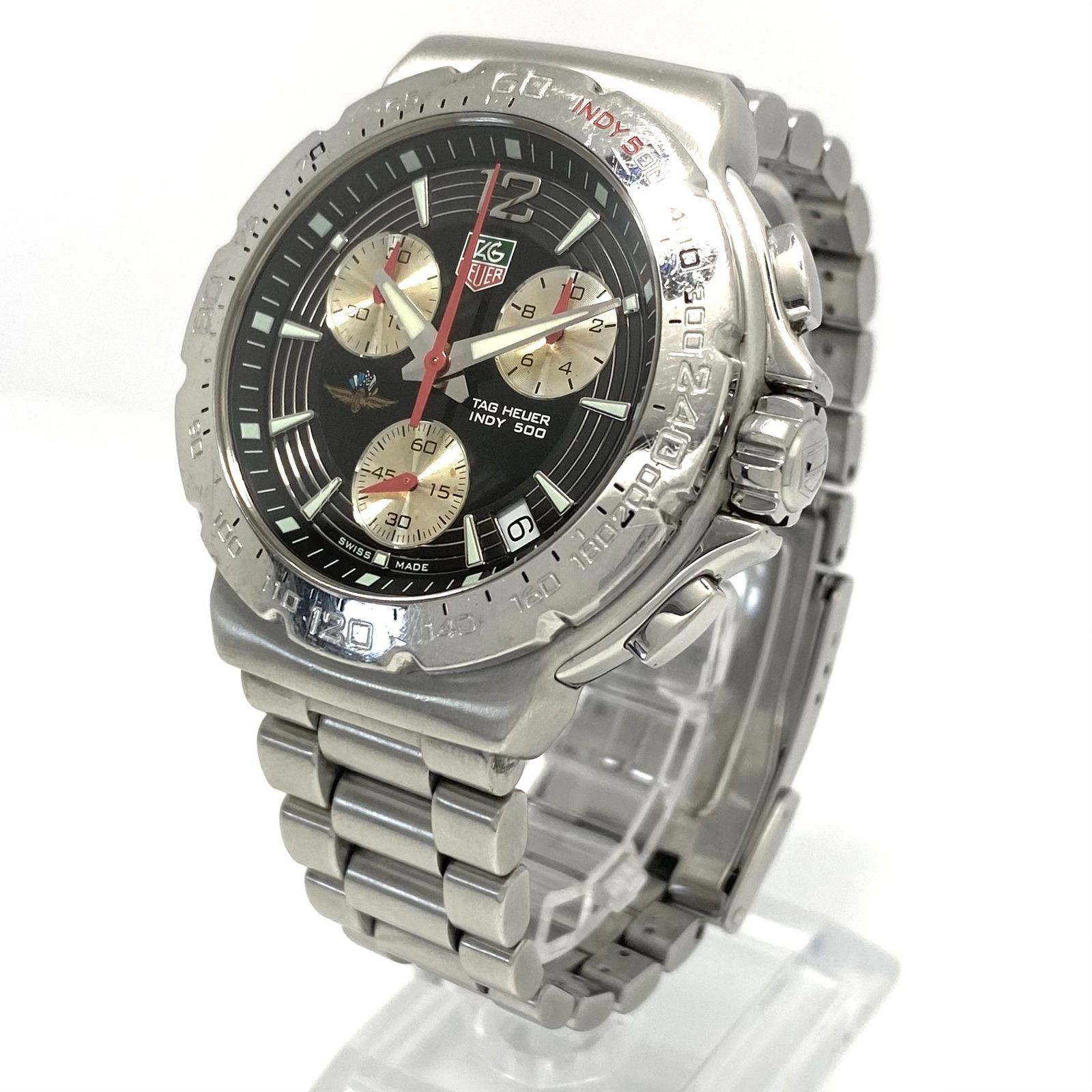 TAG Heuer Watch Formula 1 Indy 500 Commemorative QZ Black Chronograph Date Men’s