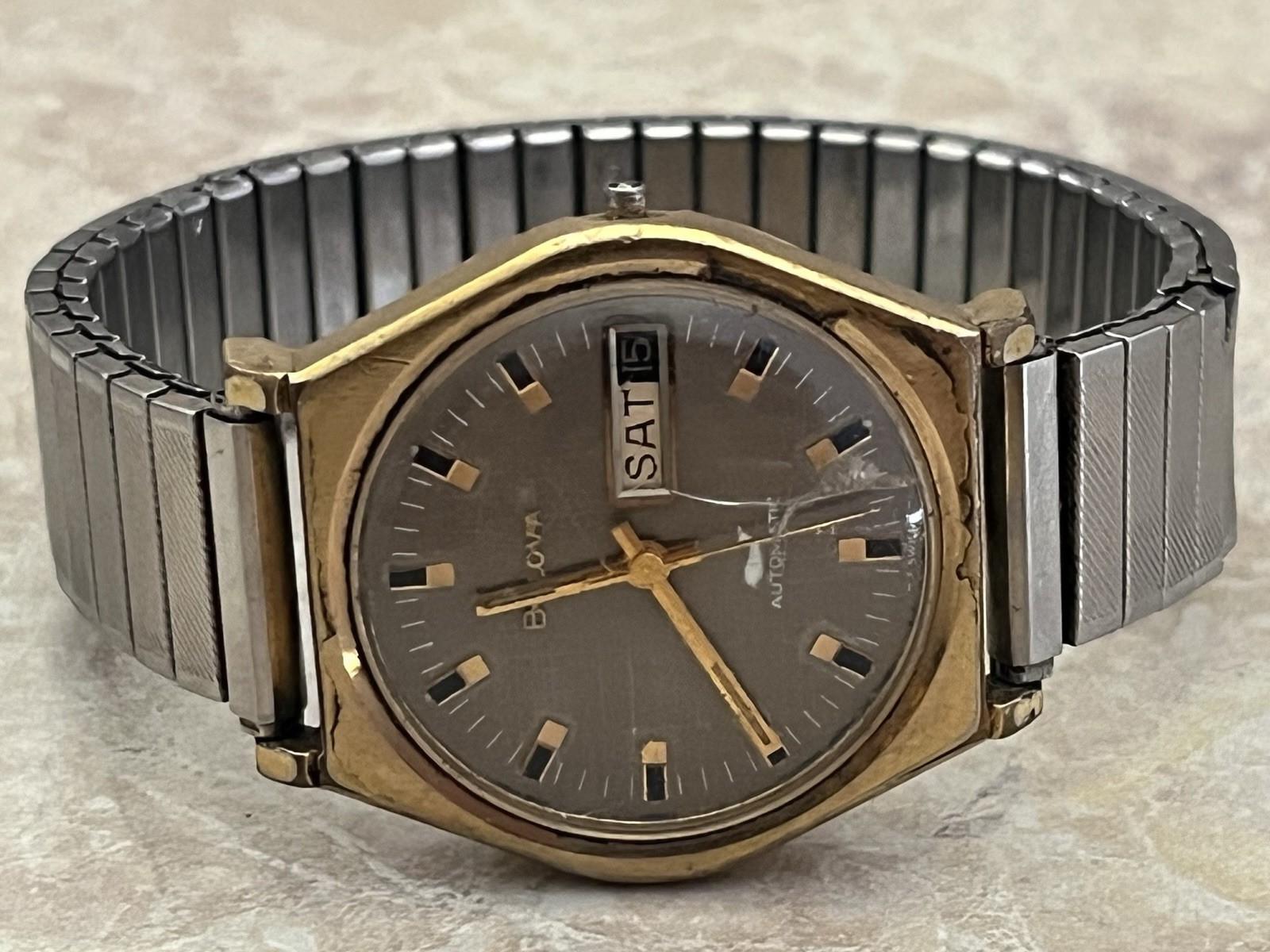 Bulova Vintage Sea King 10k Roll Gold Plated Automatic Men’s Watch