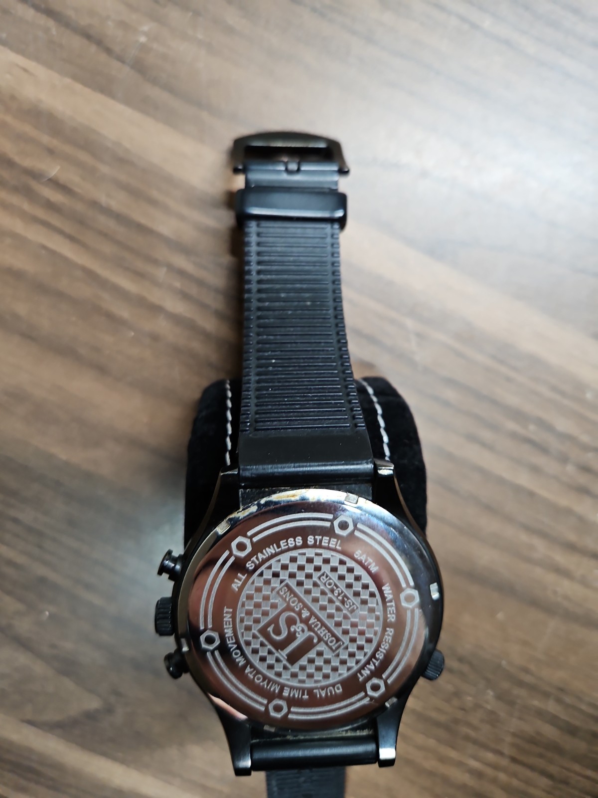 Joshua and Sons Black And Orange Mens Analog Watch (Needs Battery)