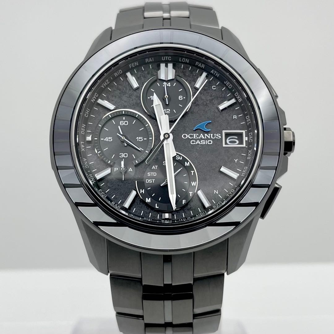 Casio Oceanus OCW-S7000CN-1AJF Solar Watch Black Used