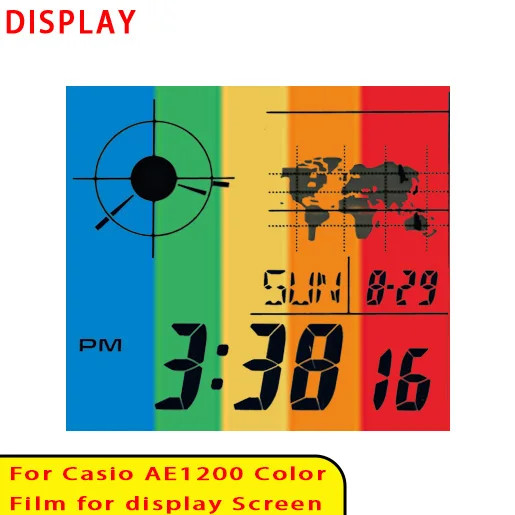 42 Style Display Color Screen Filter for Casio AE1200 Display HD Gradient Filter