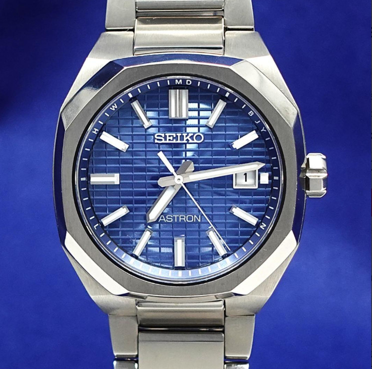 Seiko Astron Nexter SBXY061 7B72-0AF0 Blue Dial Titanium Solar Radio Men’s Watch
