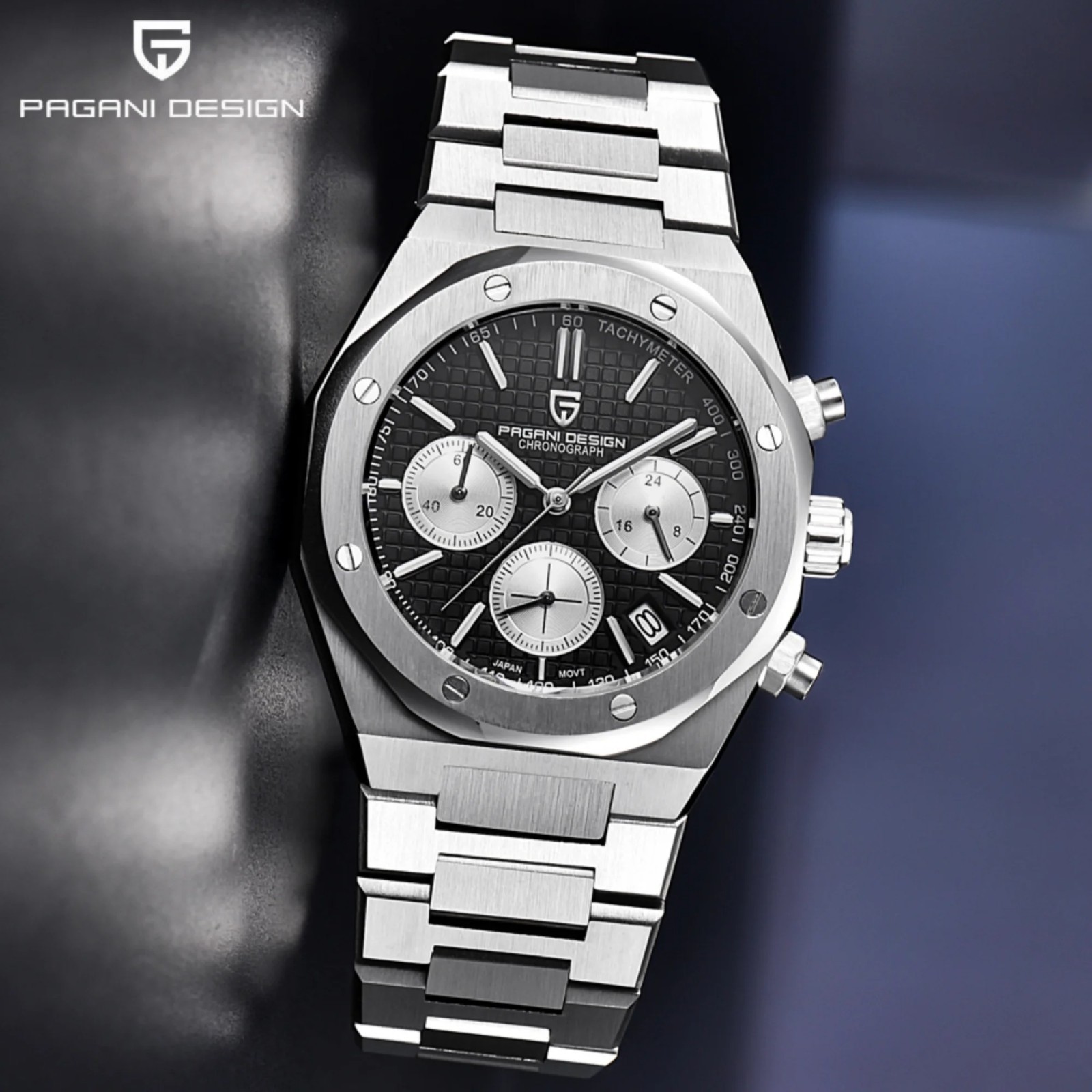 PAGANI DESIGN PD-1707 2026 Quartz VK63 Sapphire Crystal Stainless Steel Watch