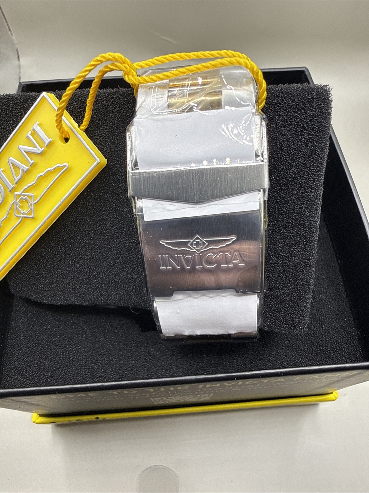 Invicta Mens Speedway 48mm Chrono 48mm Silver/Yellow Gold 2 TONE SS Watch 24214