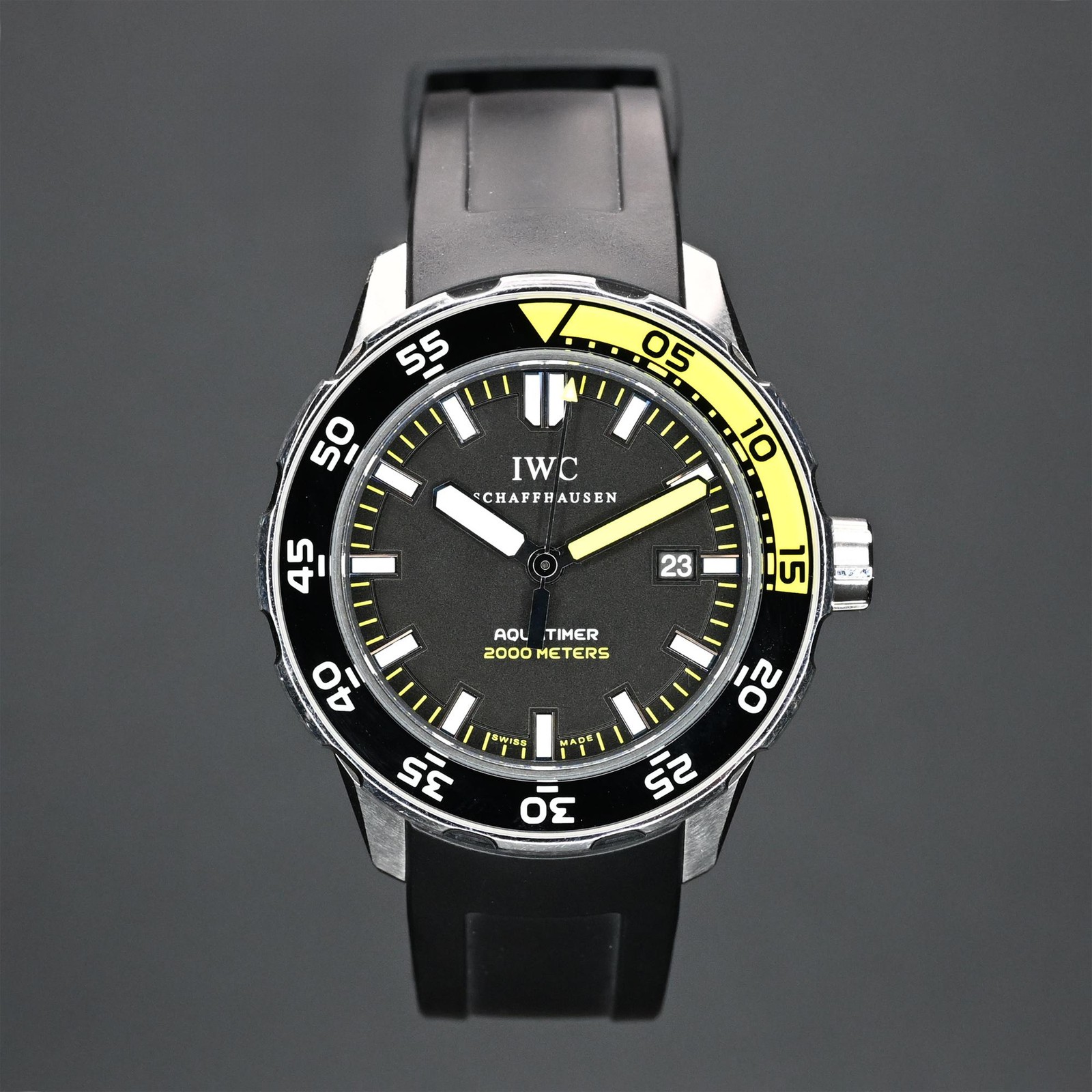 IWC Aquatimer 44mm Black Dial Rubber Strap IW356810