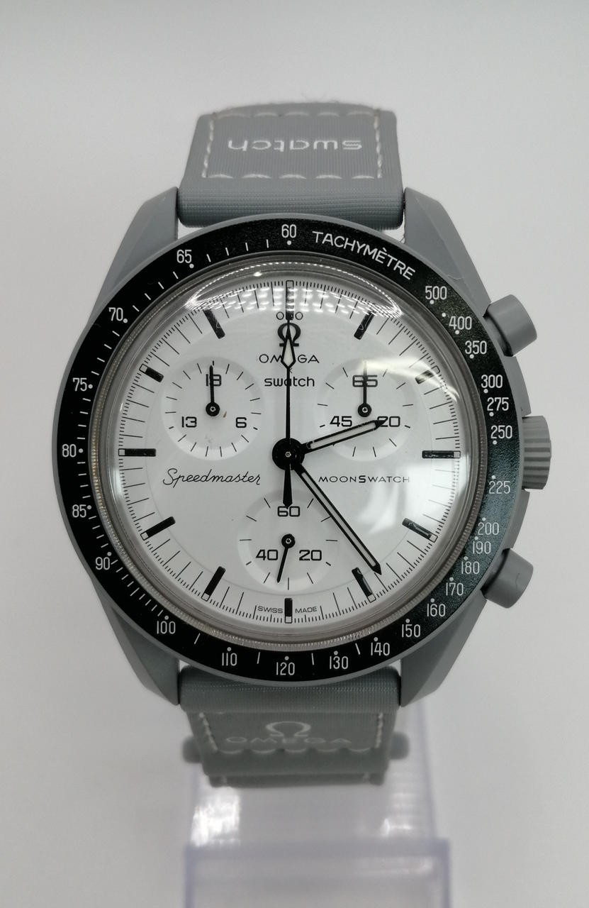 [A4N] Omega Swatch Moonswatch 1965 Chronograph Quartz Unisex Watch [b4x]