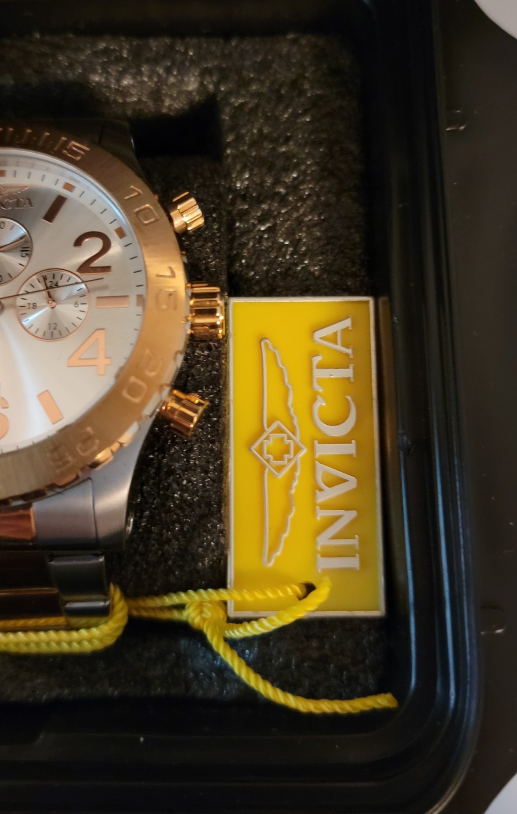 NEW 50mm INVICTA SPECIALTY PULSE CHRONOGRAPH SILVER & GOLD 40604 WATCH MSRP $895