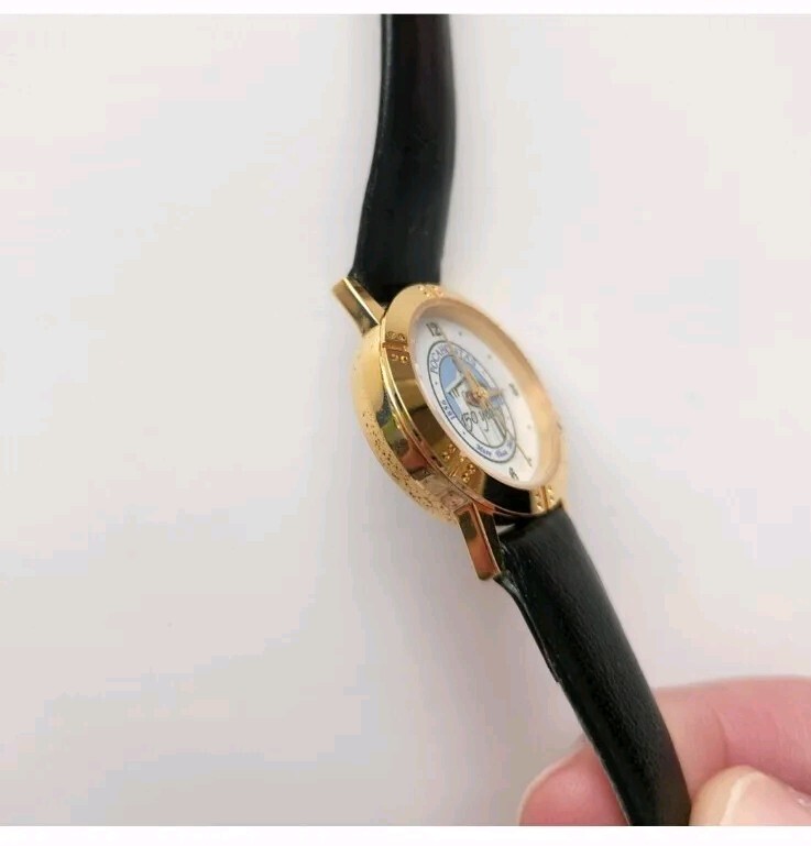 USS POCAHONTAS 150 years SHIP 2006 Image Watches Inc. California Watch leather