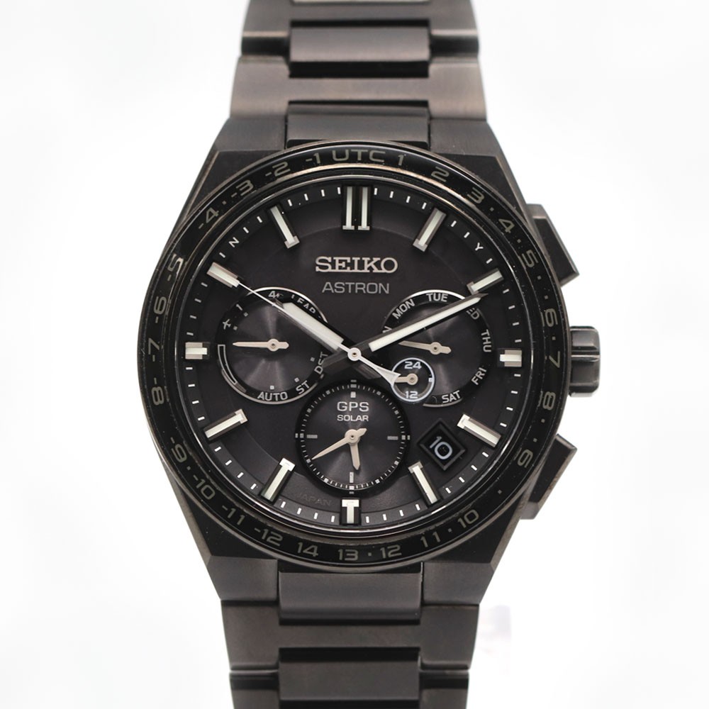 Seiko Astron SBXC147 Titanium Diamond 42.7mm Box and Papers Wristwatch #KNW2472