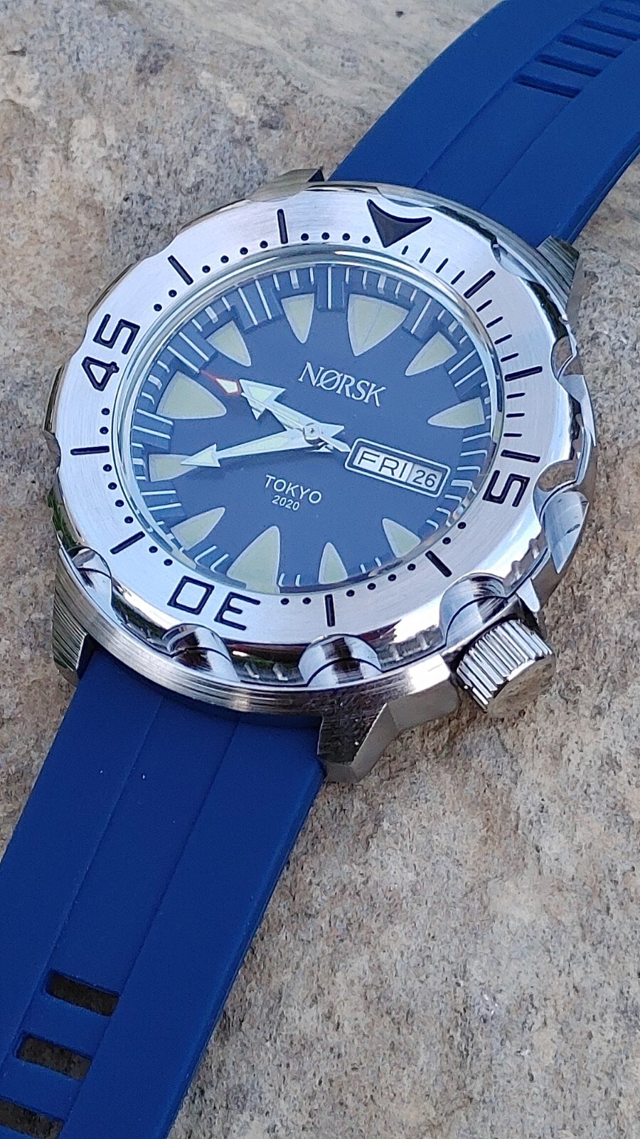 Sea Monster Diver Watch, Norsk, Norway Tokyo Olympics Citizen quartz – Blue