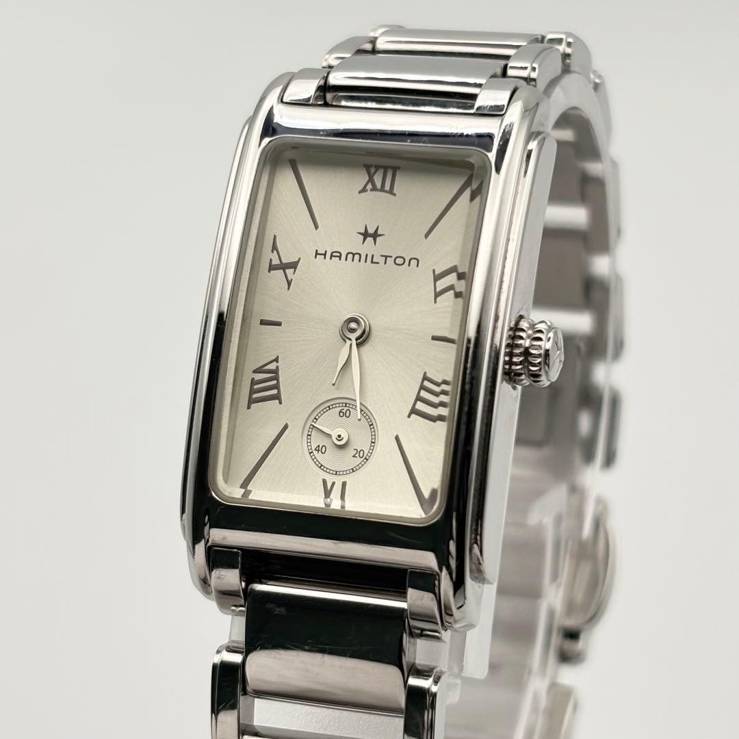 Hamilton H112210 Ardmore Quartz Watch Women Stainless Steel Silver Dial 18.7mm