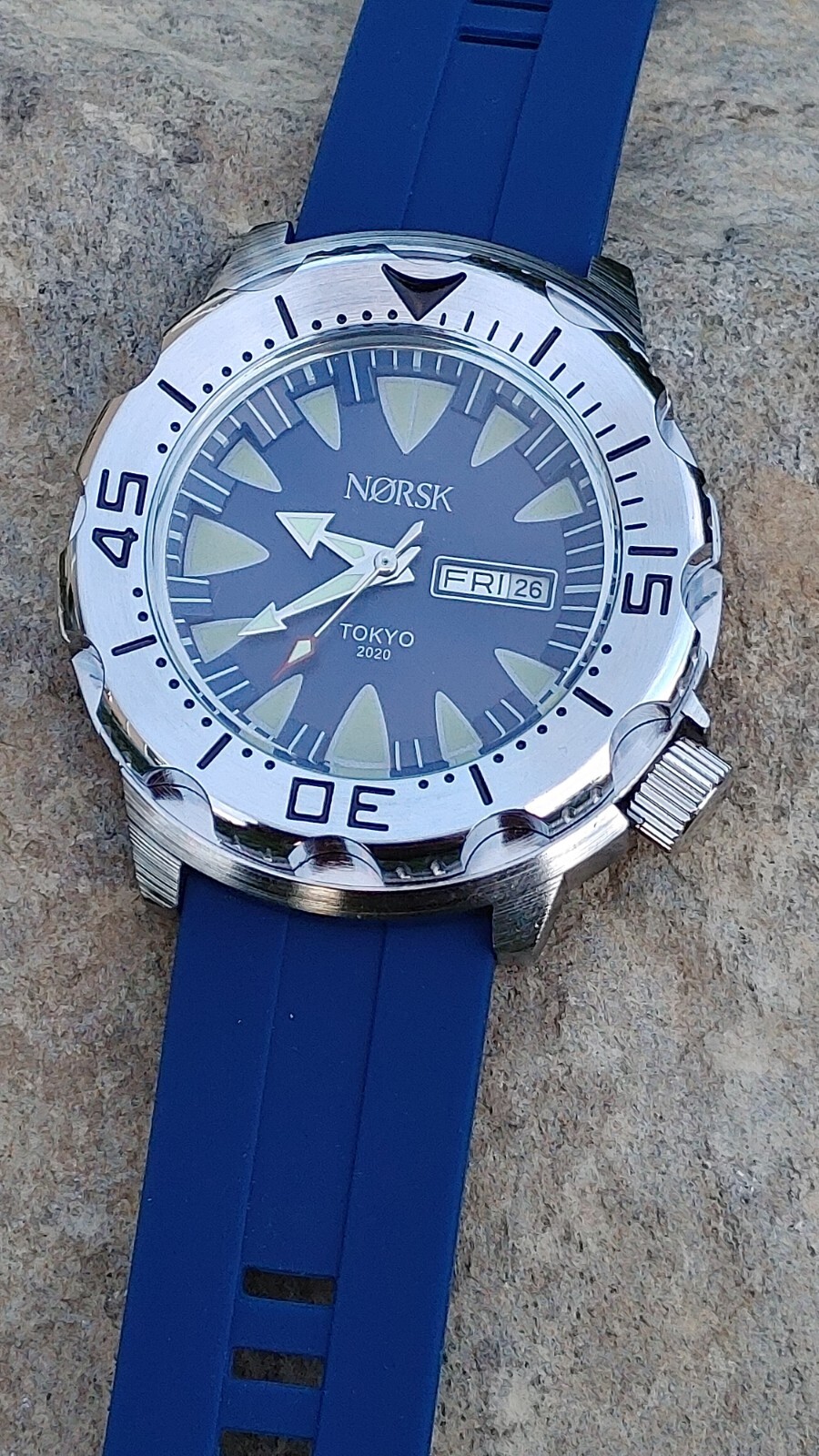 Sea Monster Diver Watch, Norsk, Norway Tokyo Olympics Citizen quartz – Blue