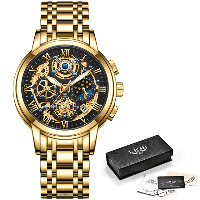 Men Watch Quartz Analog Luminous Calendar 3ATM Waterproof Man Daily Wristwatches