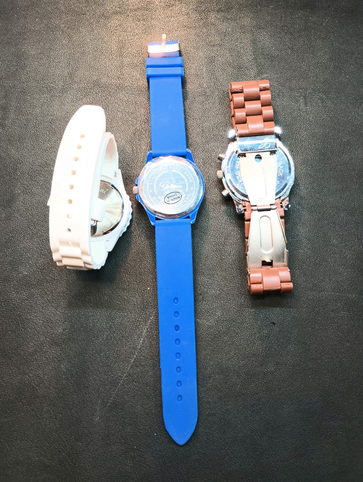 Geneva Women’s Multi-Colored Fashion Watches In Working Condition Lot of 2