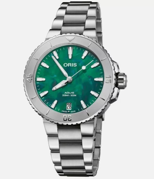 NEW Oris X Bracenet Aquis 36.5mm Steel Unisex Watch 01 733 7770 4137-07 8 18 05P