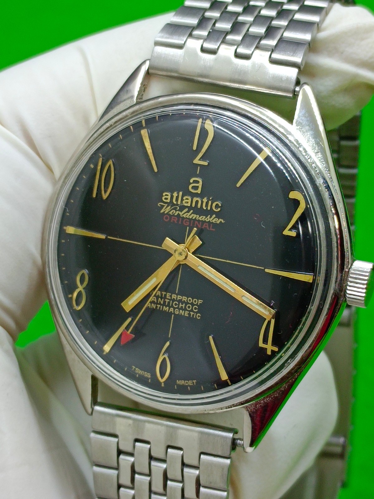 vintage Atlantic Worldmaster Original watch 21 Jewels Mechanical Manual