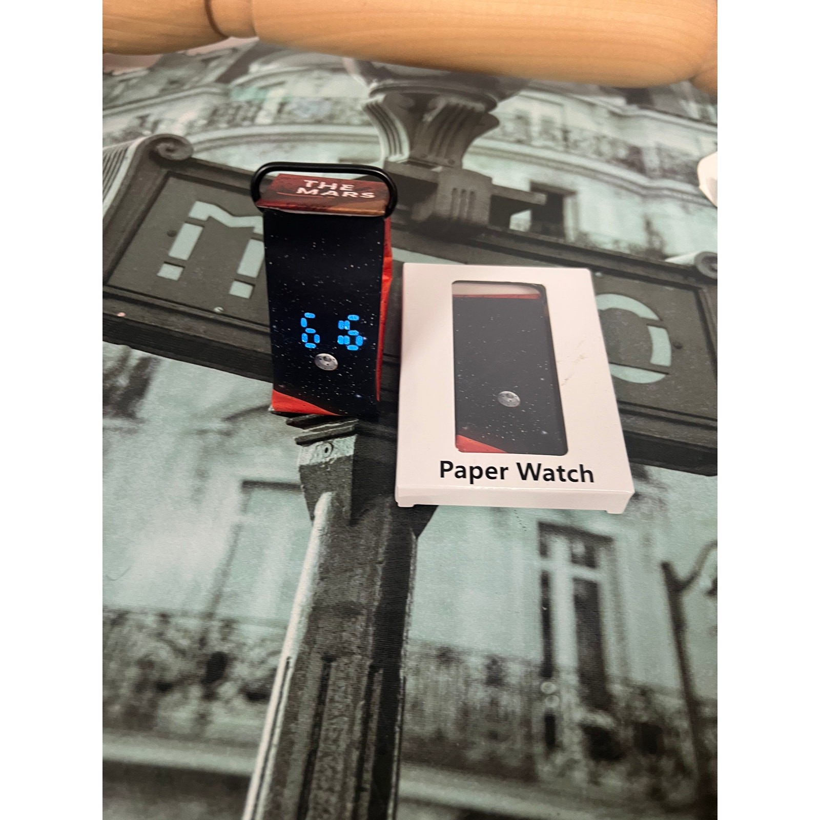 Magnetic LED Digital Paper Watch, Waterproof Printed Wrist Bracelet for Unisex
