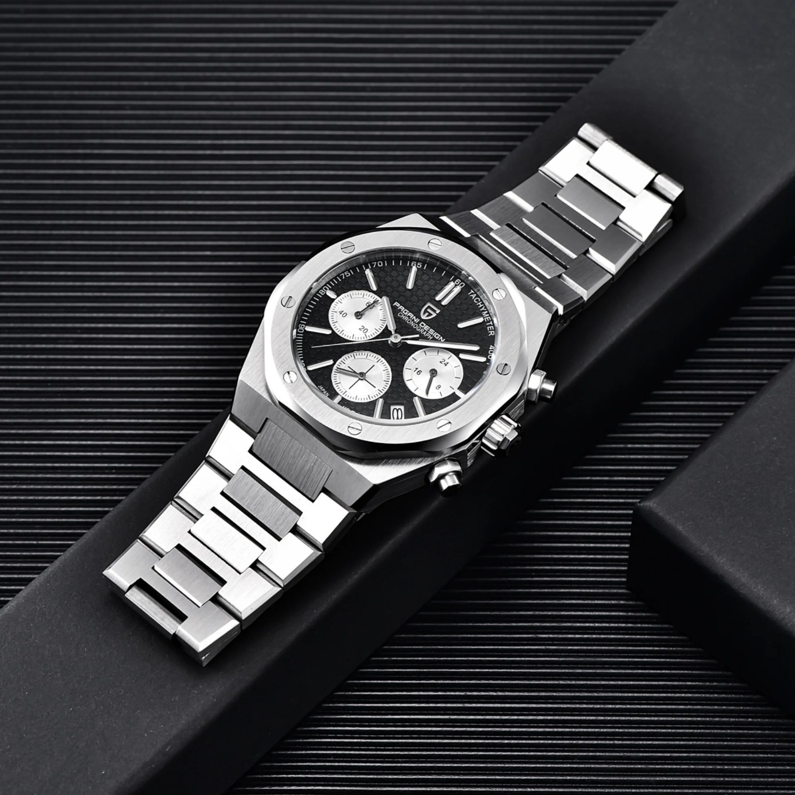 PAGANI DESIGN PD-1707 2026 Quartz VK63 Sapphire Crystal Stainless Steel Watch