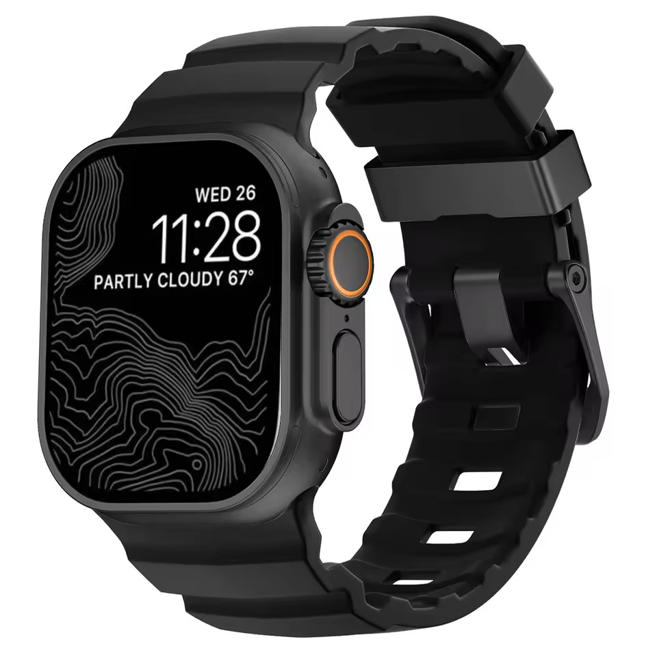 For Apple Watch Series 11 10 Ultra 9 8 7 6 SE 49mm Silicone Band Strap