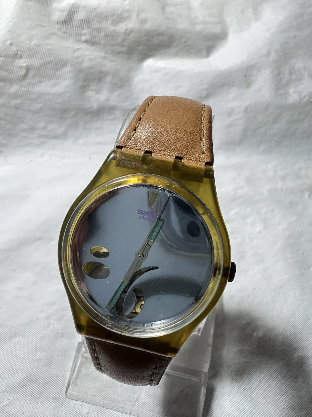 Swatch Gent (High Beam)GM107,AG1991,34mm, see-Through,On#6&9, mirror Face,unisex