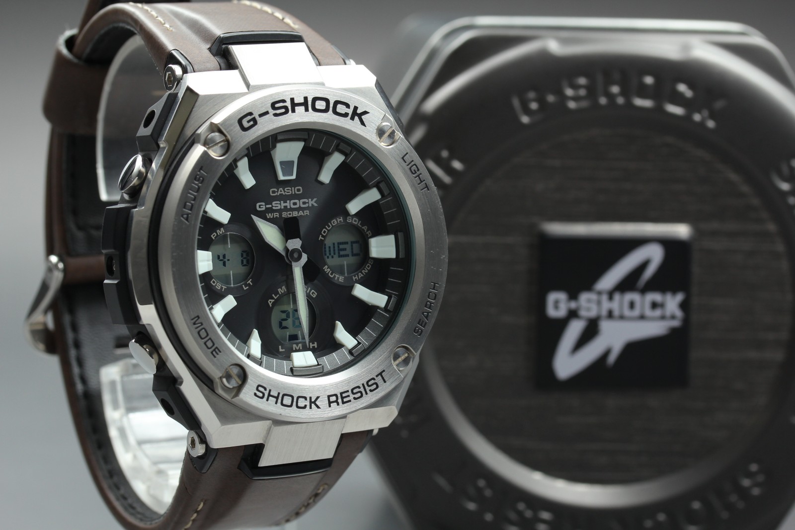 [MINT Case] CASIO G-SHOCK GST-S130L Solar Tough Steel Analog Digital Men’s Watch