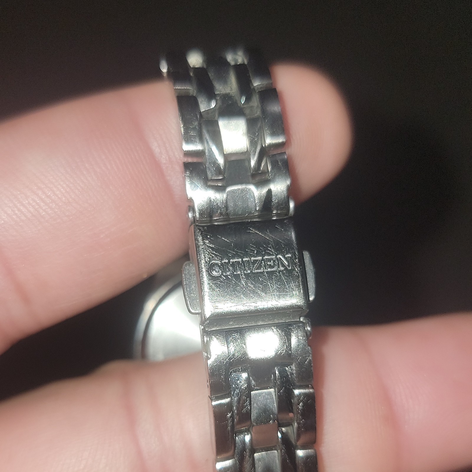 Citizen Eco-Drive WR100 Analog Watch Silver Dial Stainless Steel Bracelet Date