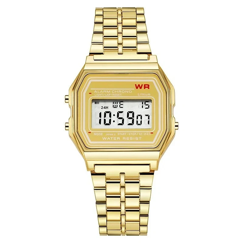 Water Proof Vintage Retro Digital Watch For Men & Women Alarm Stop Watch