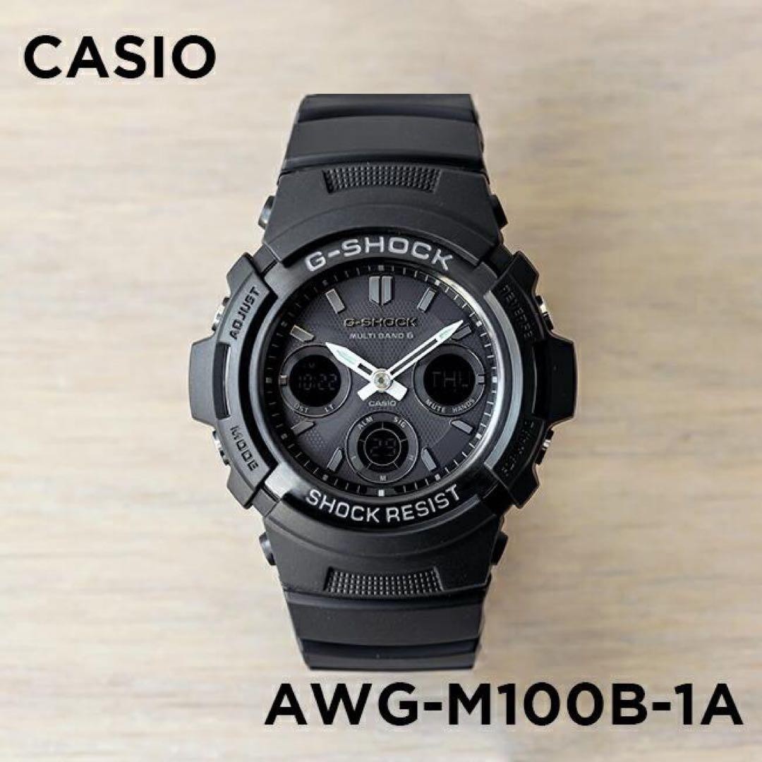 CASIO G-SHOCK AWG-M100B-1A Black From Japan