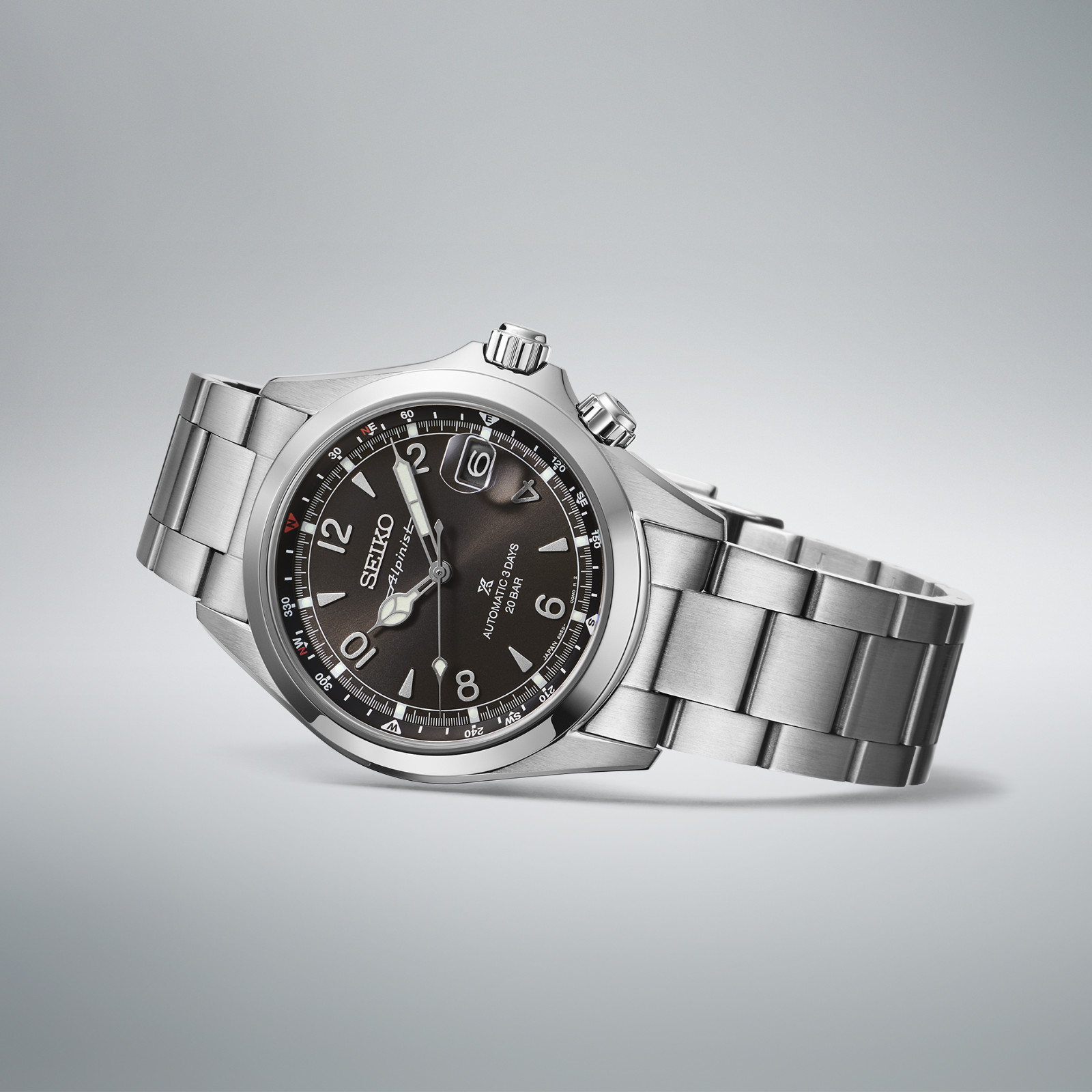 New Seiko Prospex Land Alpinist Black Dial Automatic Watch SPB505 A.D.
