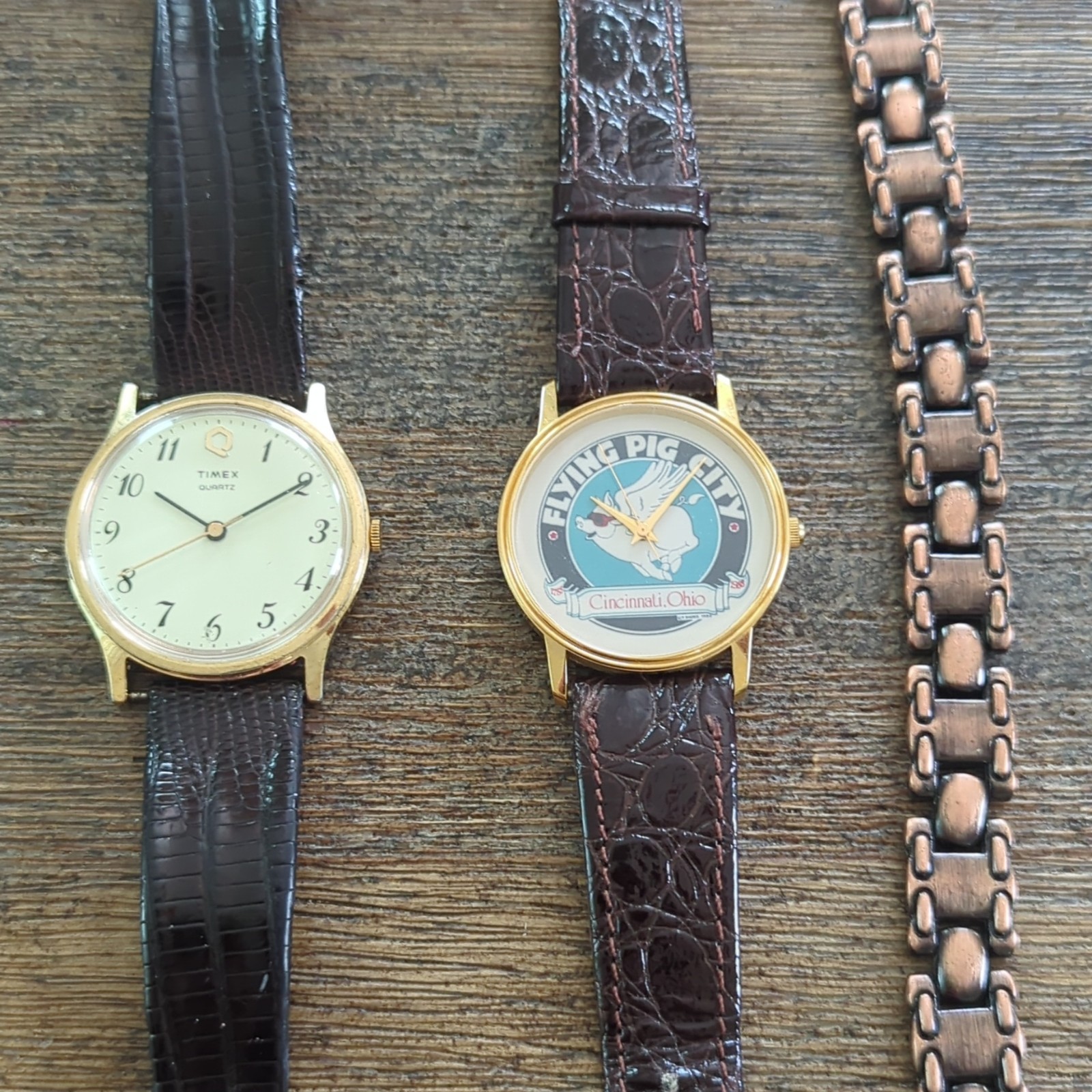 Untested Vintage Watch Lot Timex,Group Of Two