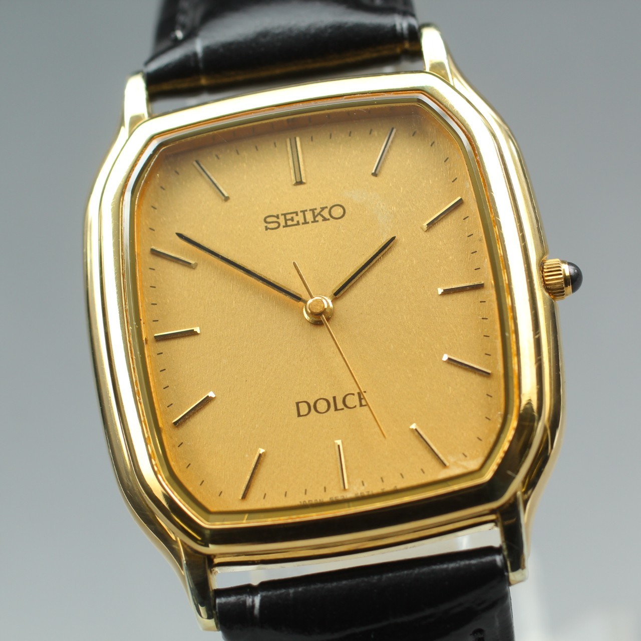 [Near Mint] Vintage SEIKO DOLCE 5E31-5B30 SGP30 Gold Tone Men’s 28mm Watch JAPAN