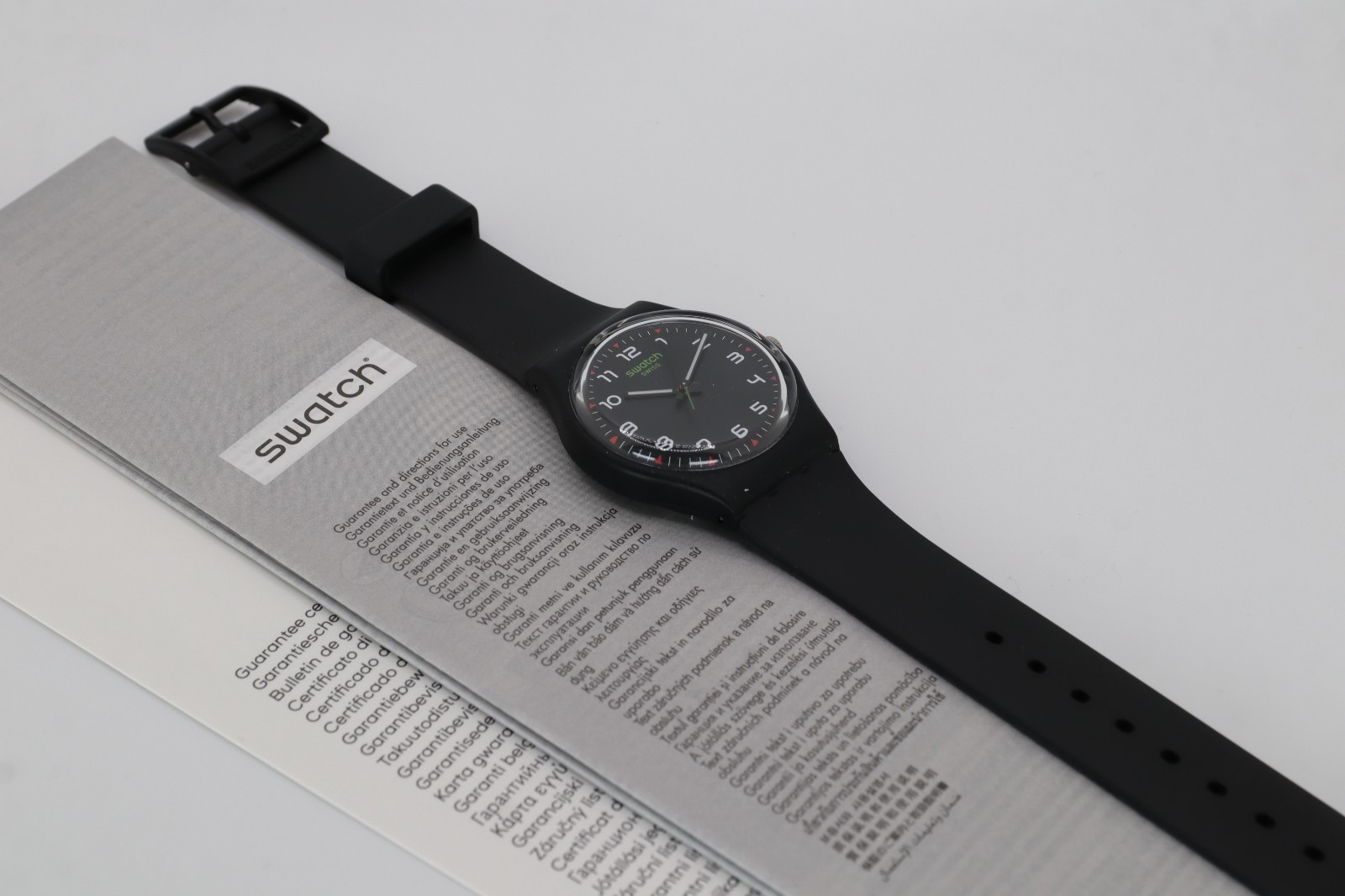 LIMITED SWATCH SWISS MASA SO28B100 Black 34MM Original Bio SOurced Material 1983