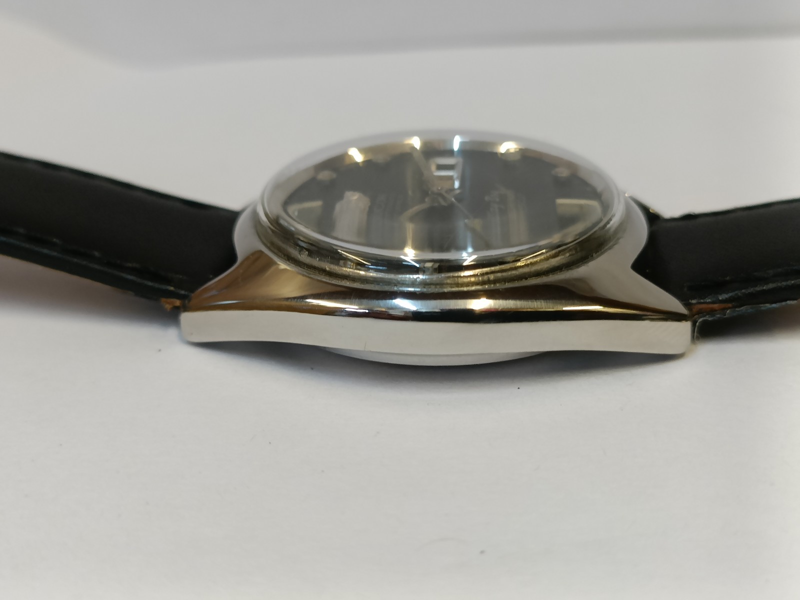 RICOH PLAYBOY 21J AUTOMATIC PATINA BLACK DIAL R61 JAPAN MEN’S WORKING CONDITION
