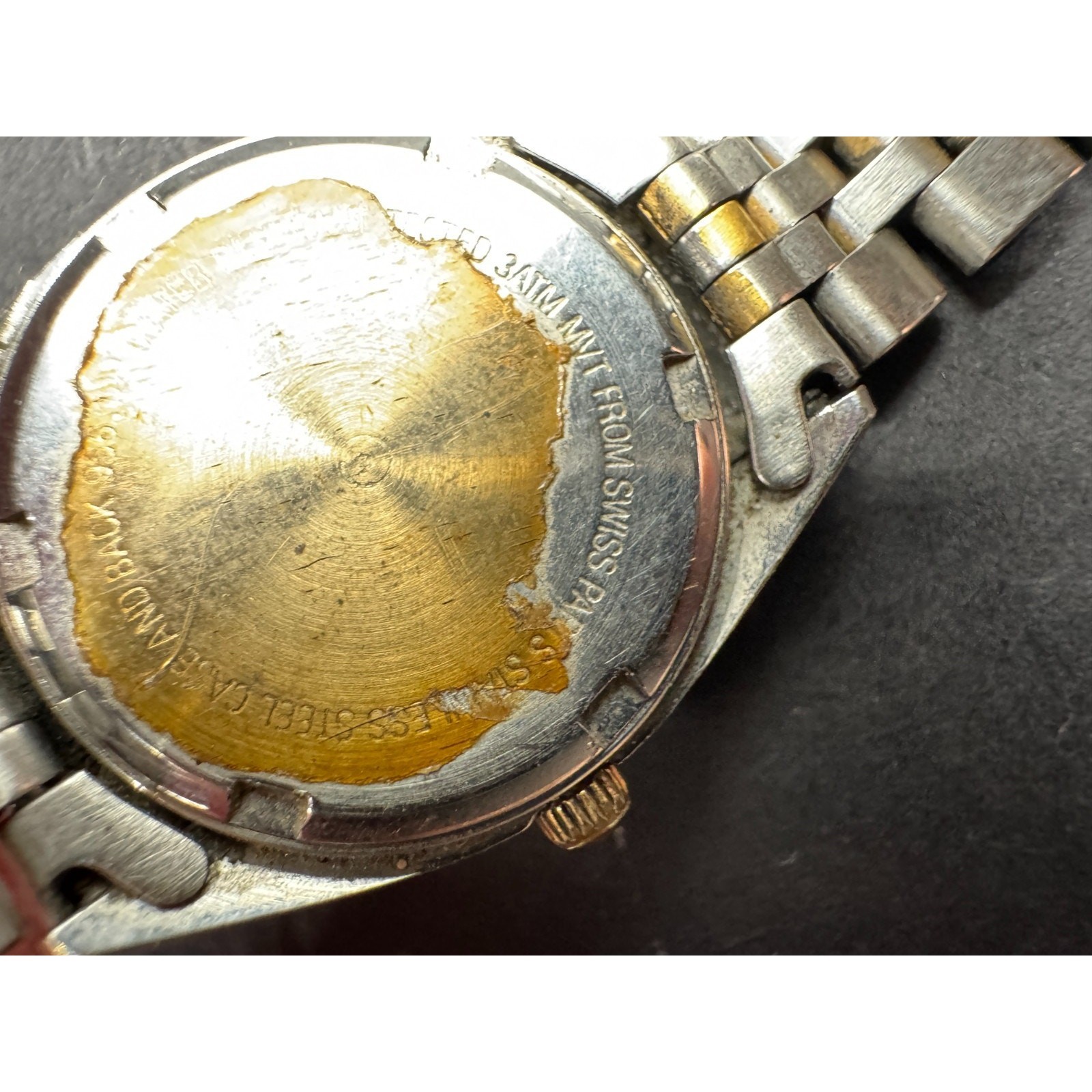 Lady Prevard Ladies Watch Two Tone Bezel Blue Dial 3ATM WR A4206-956-104