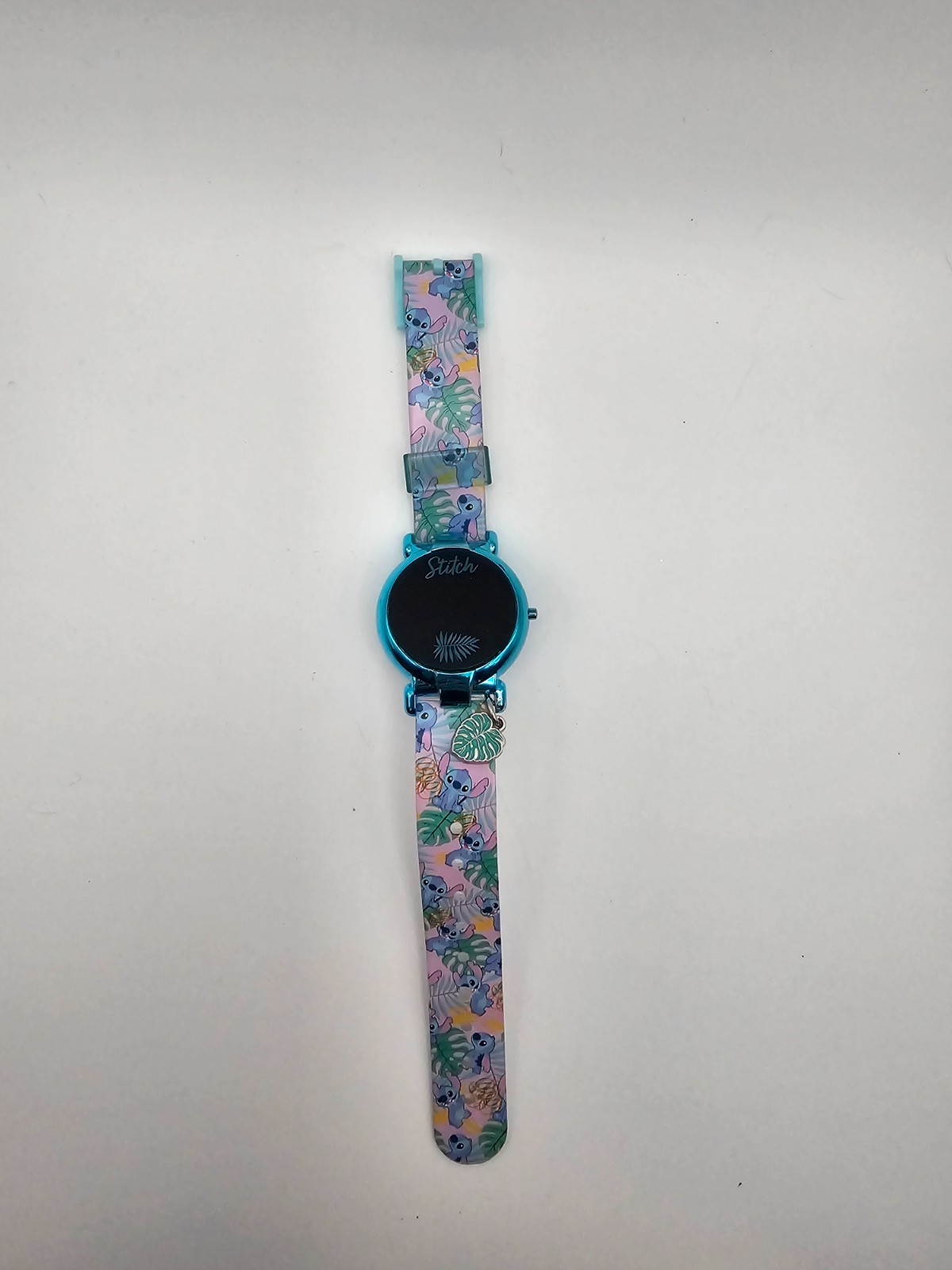 Disney Stitch Kids Watch Accutime LA5033WM CR2032 Tropical Band Tested