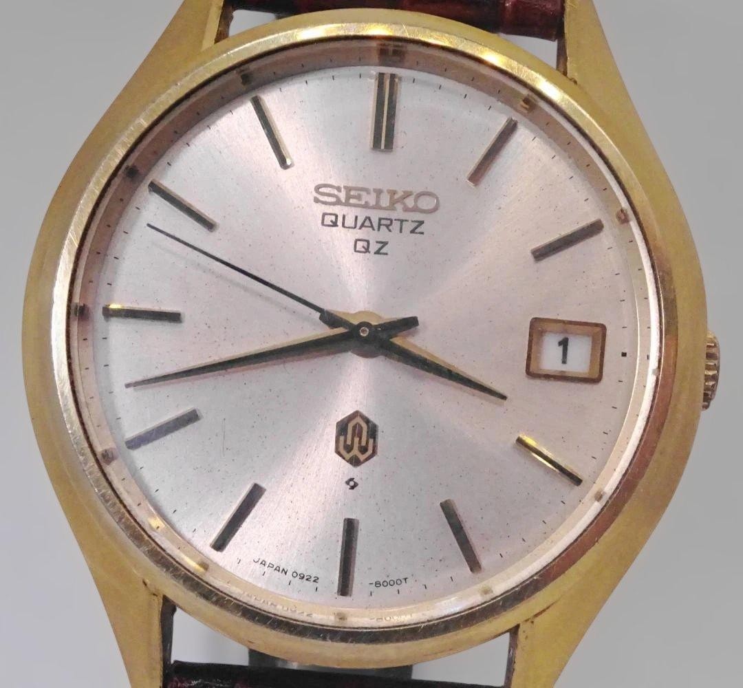 SEIKO S47 Quartz Watch 0922-8000 Vintage Men Used Battery New SV304