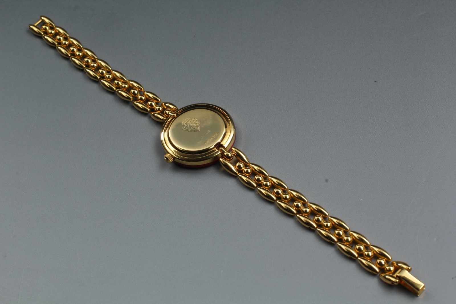 [Near MINT] Gucci 11/12.2 Change Bezel Gold Red Bezel Quartz Women’s Watch