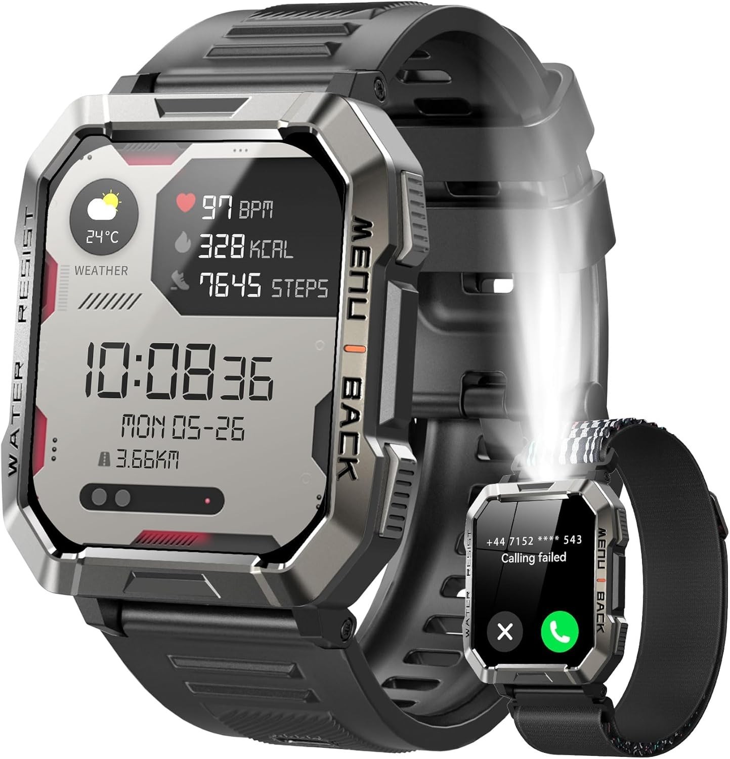 Reloj inteligente militar para hombre (contesta y realiza llamadas) NUEVO US