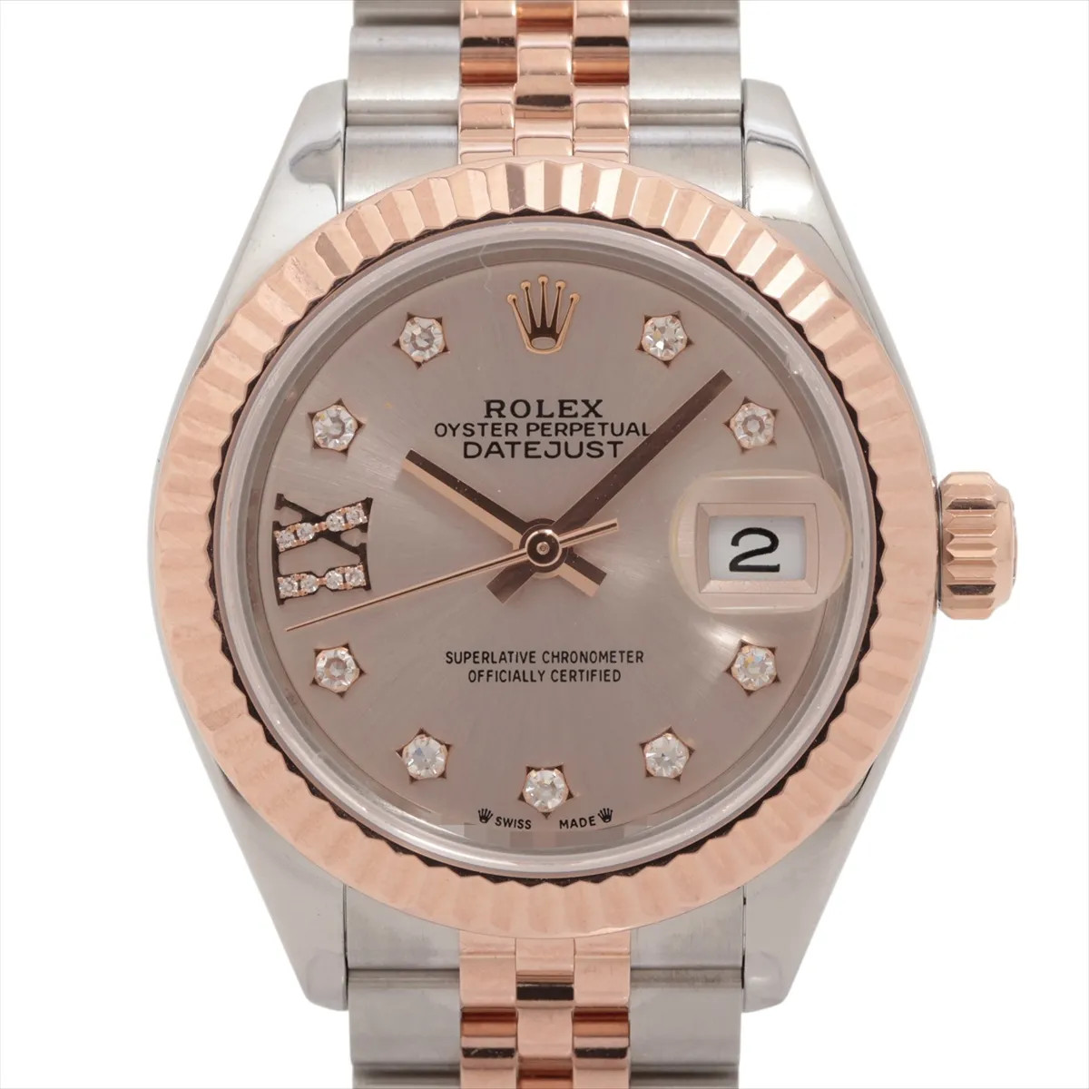 Rolex Lady Datejust 279171G PG×SS PG×SS AT Sundust dial