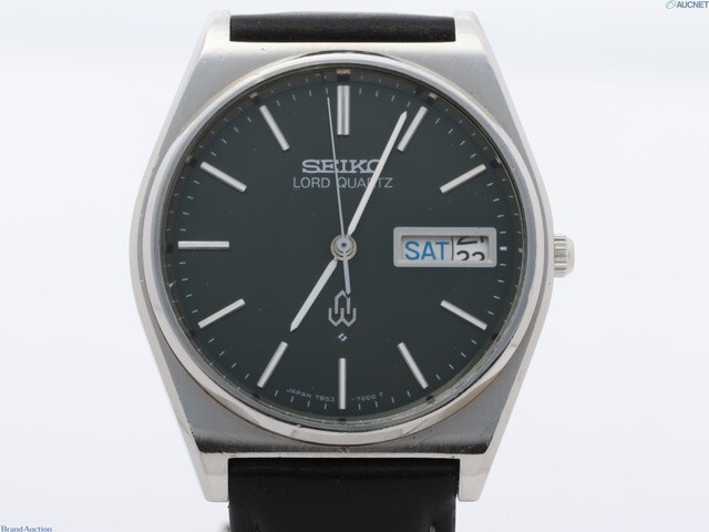 [NEAR MINT] Vintage Seiko Lord Quartz 7853-7020 BlackDial Men’s watch From JAPAN