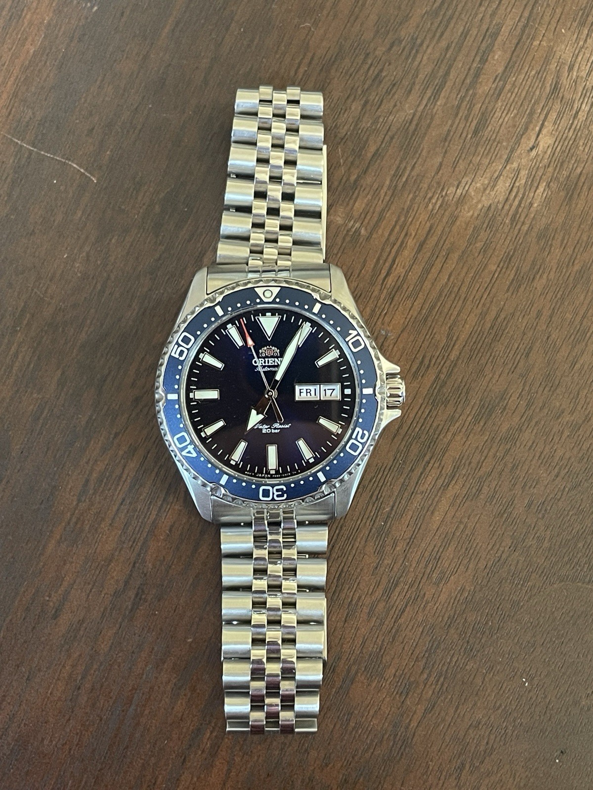 Orient Kamasu, Automatic Watch, With Jubilee Bracelet and NATO Strap, No Box
