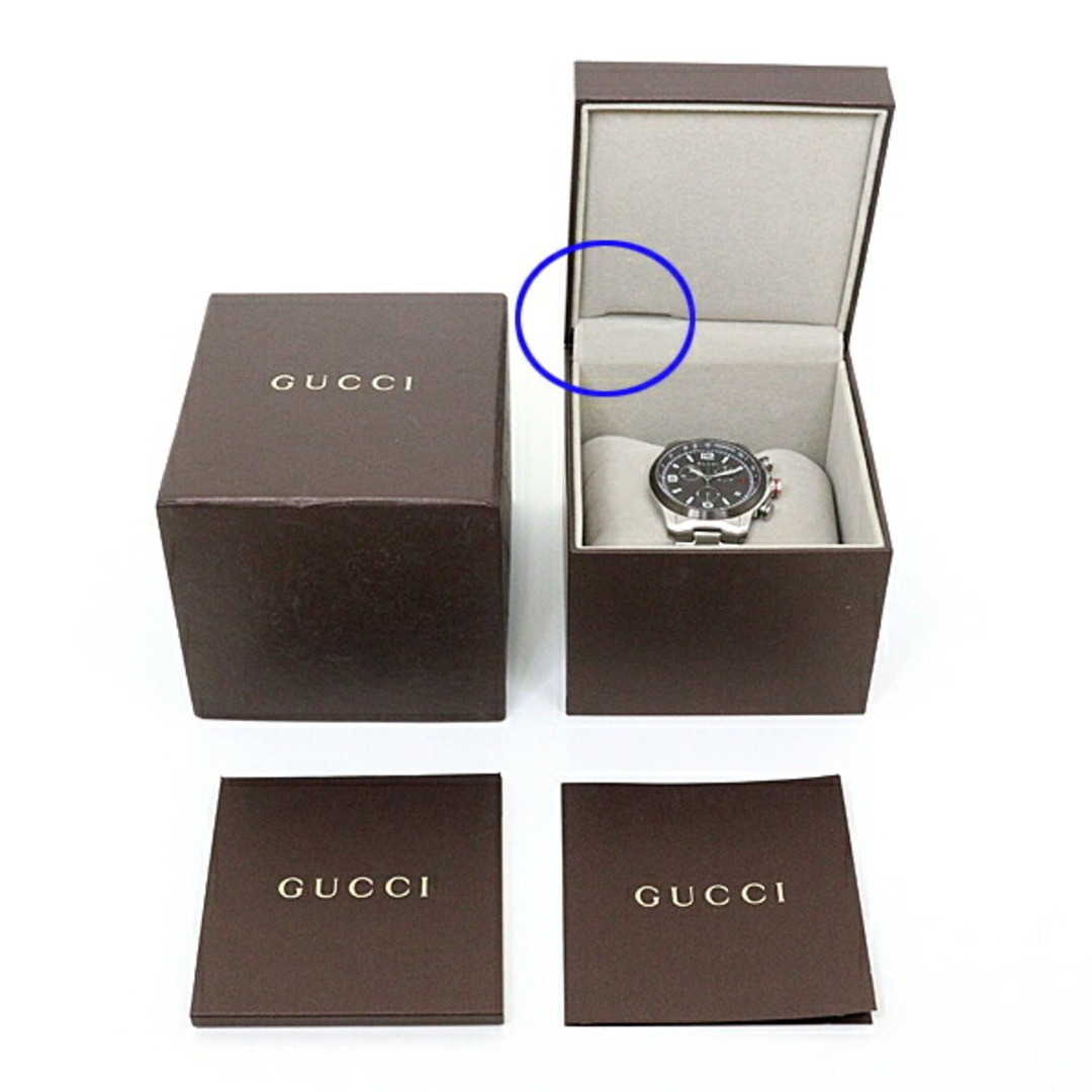 Gucci Men’s Watch G Timeless Chrono YA126238 Chronograph Grey Dial Used KAZU-0