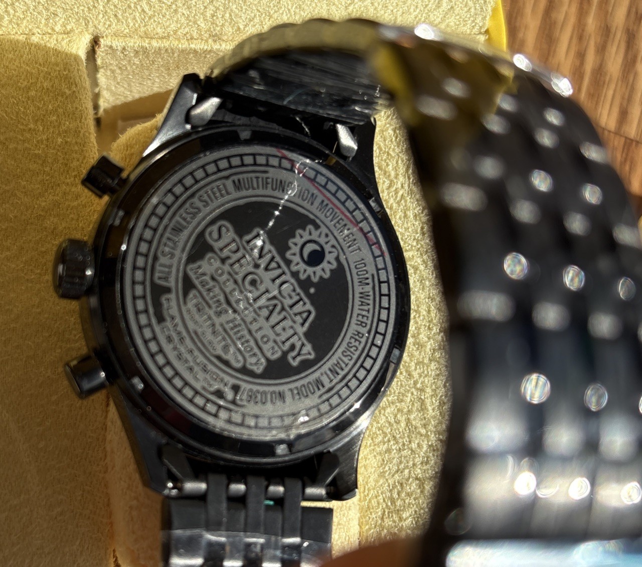 Invicta Specialty Collection 48MM 0367 Men’s Stainless Steel Watch-Need Battery