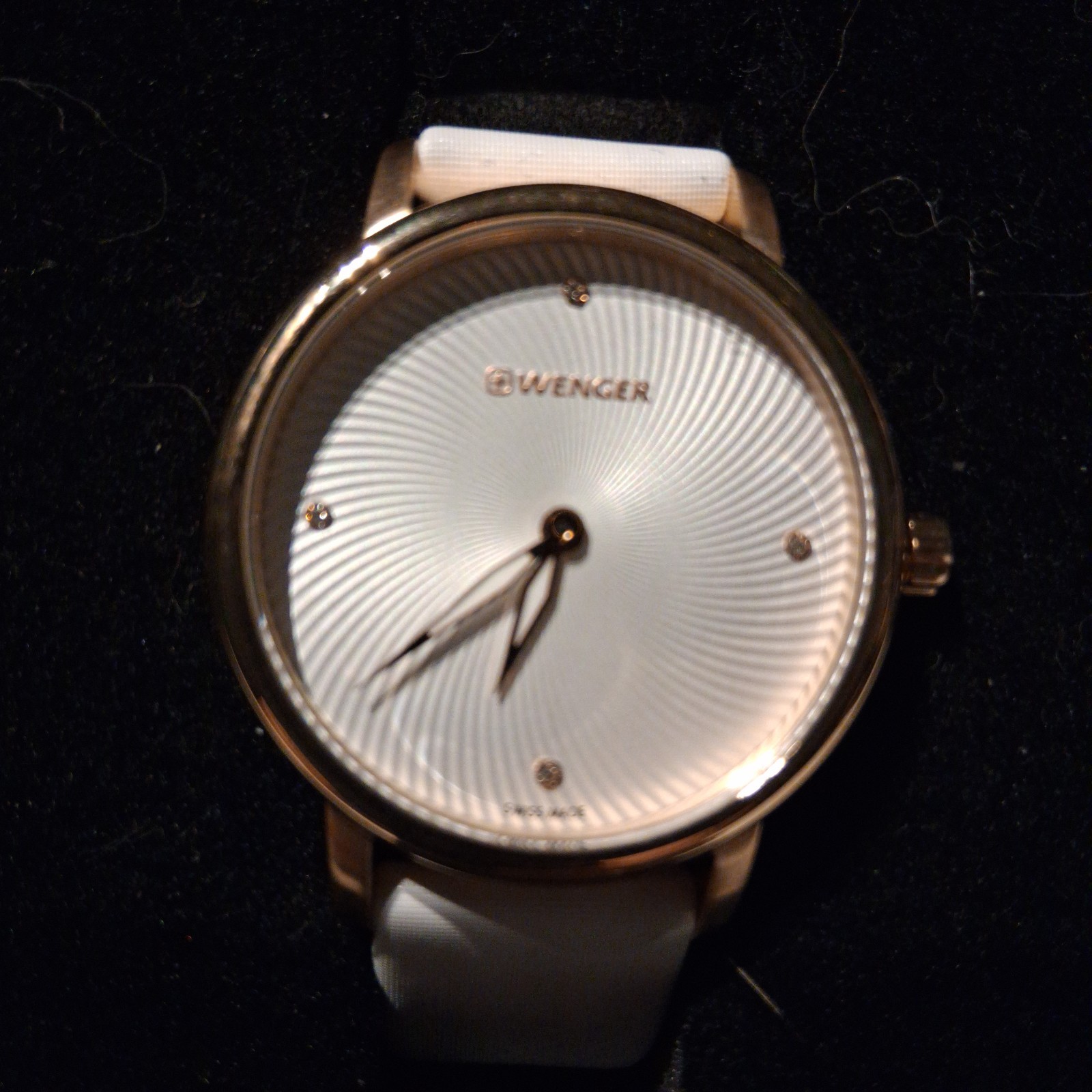 Wenger Urban Donnissima White Satin Ladies Watch 01.1721.101