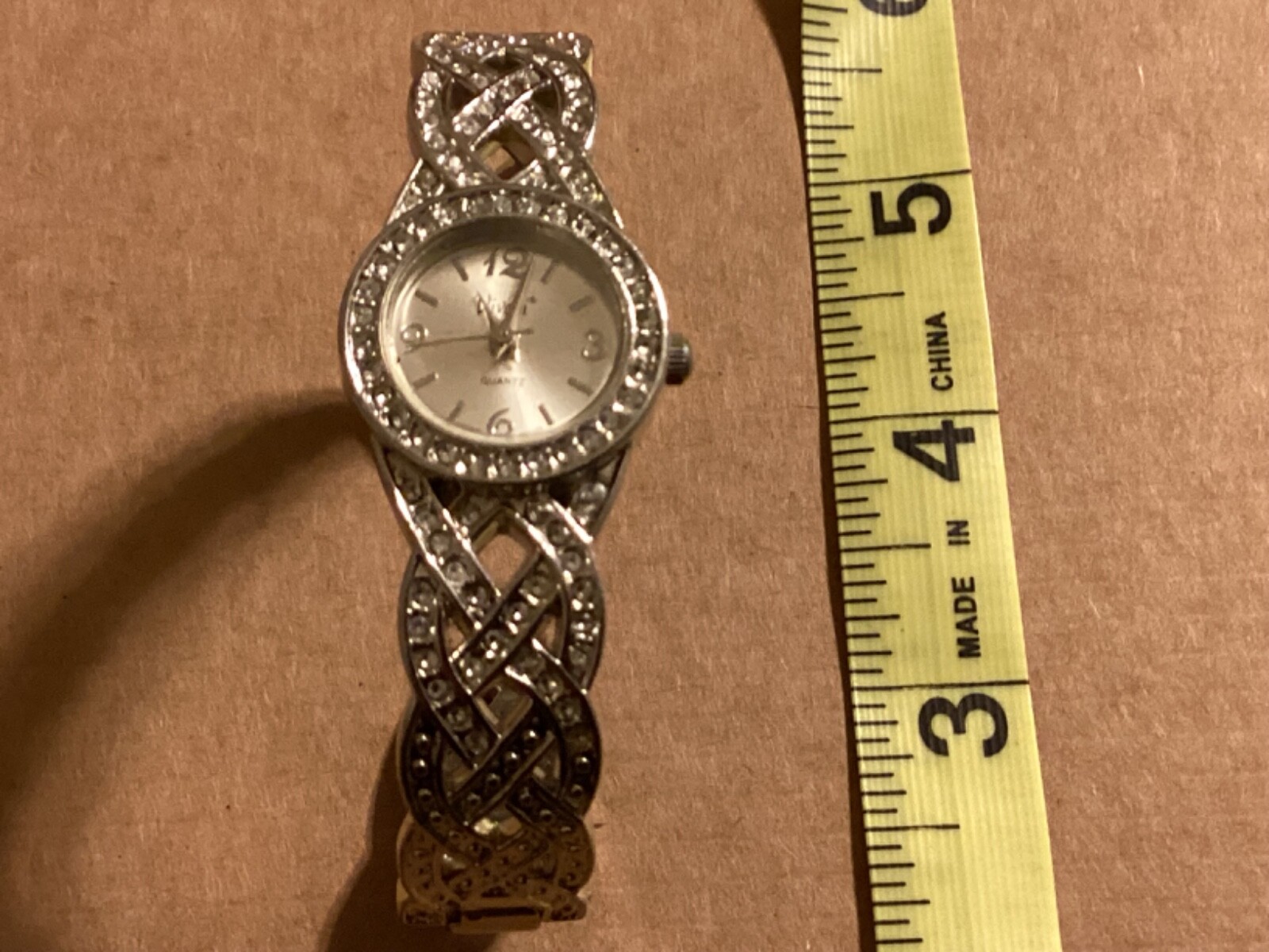 VIVANI Rhinestone Bracelet Watch Analog Quartz – New Battery – Runs